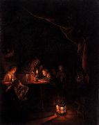 Gerard Dou The Night School. oil painting